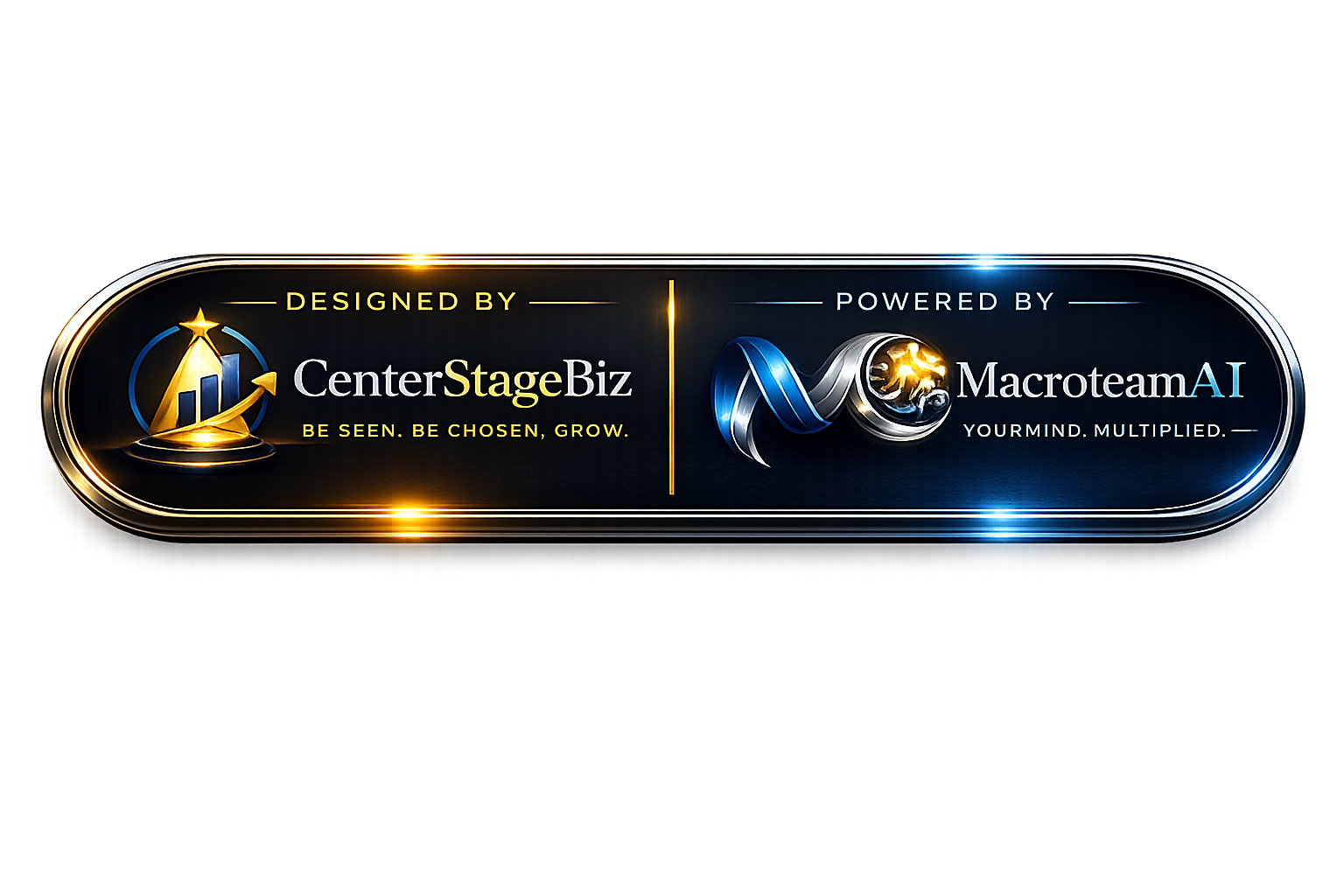 Designed by CenterStageBiz · Powered by MacroteamAI